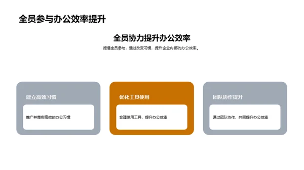 提升工效赋能企业