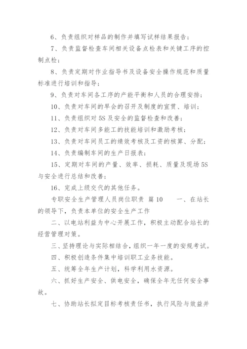 专职安全生产管理人员岗位职责.docx