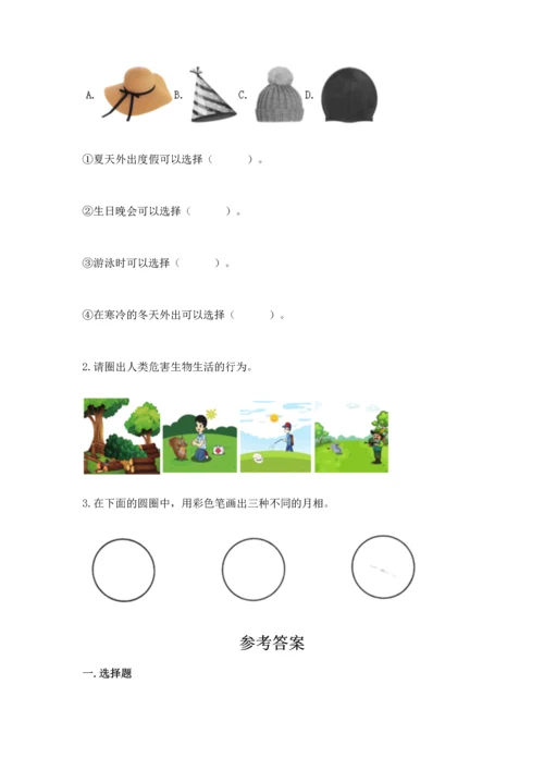 教科版科学二年级上册《期末测试卷》精品（有一套）.docx