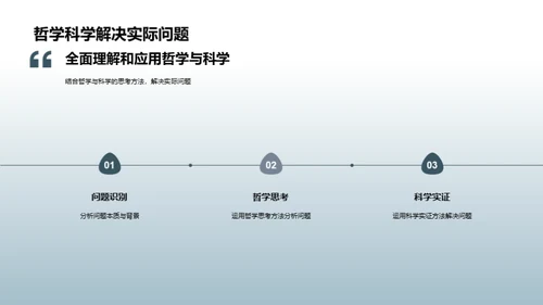 哲学科学的融汇