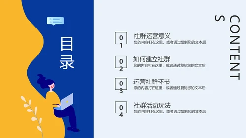社区社群运营粉丝经济PPT模板
