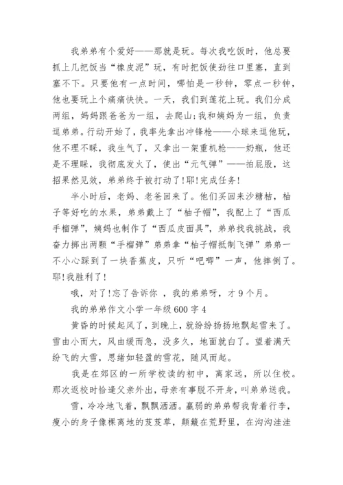 我的弟弟作文小学一年级600字.docx