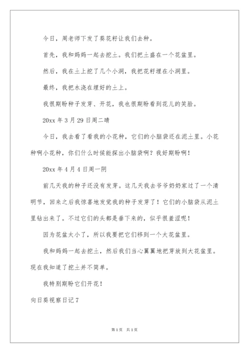 2022向日葵观察日记.docx