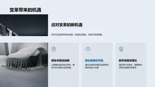 汽车行业发展研究PPT模板