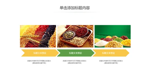 五谷杂粮农产品介绍宣传汇报PPT模板