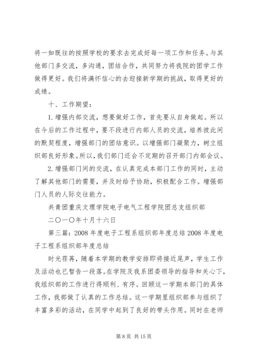 电子工程系组织部工作计划.docx