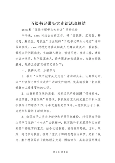 五级书记带头大走访活动总结.docx