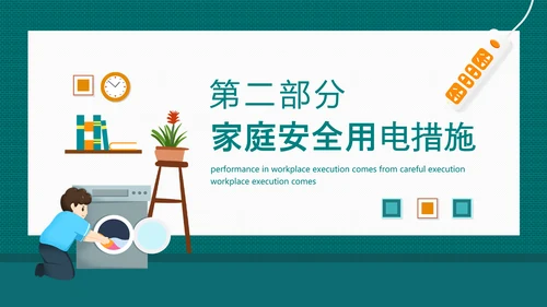 居家用电安全家庭安全用电防范PPT模板