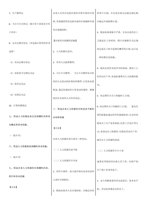 2023年新版人力资源管理师二级课后答案完整便签版.docx