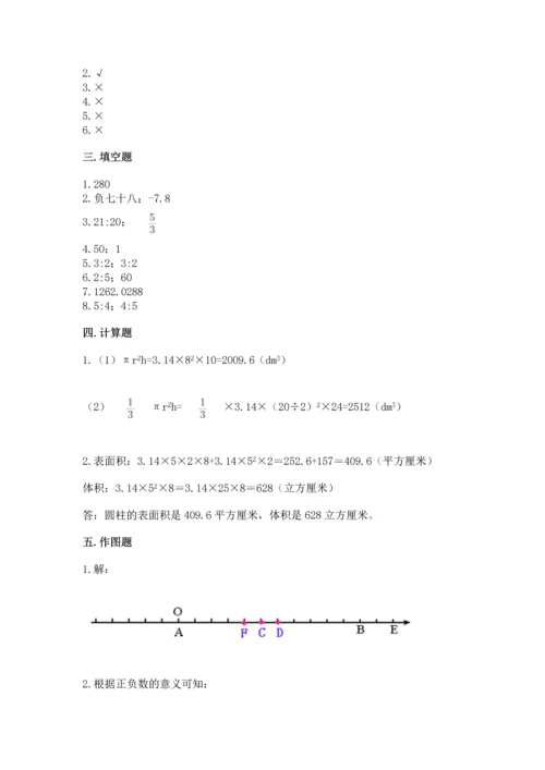 （小升初）六年级下册数学期末测试卷及完整答案（名师系列）.docx