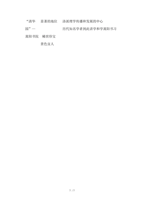 研学旅行课程设计：古代之“清华园”嵩阳书院.docx