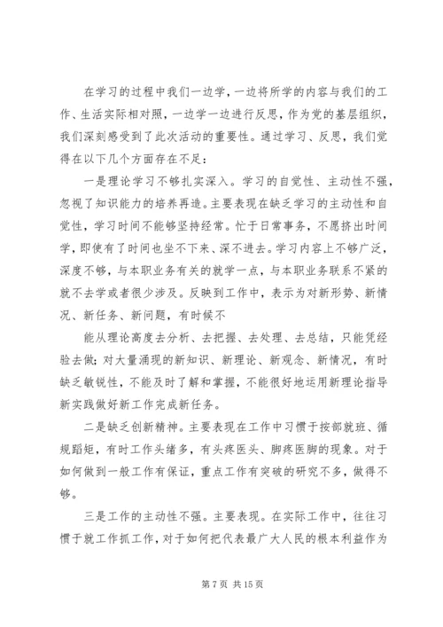 学习讨论落实活动反思剖析报告.docx