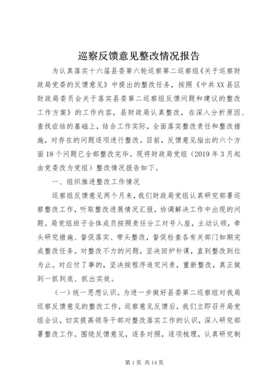 巡察反馈意见整改情况报告.docx