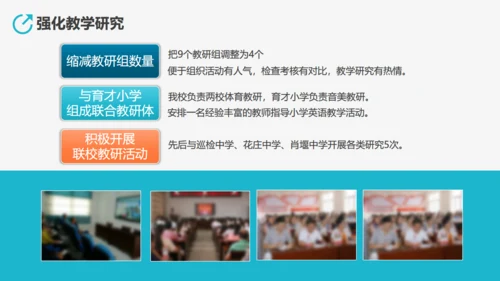 学校教学工作先进经验交流汇报通用PPT模板