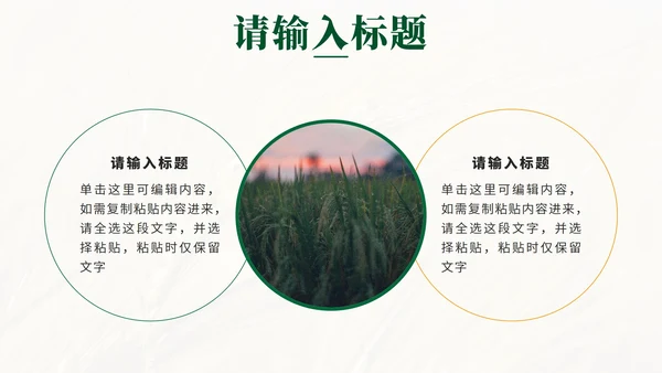 绿色简约实景全民推进乡村振兴PPT模板
