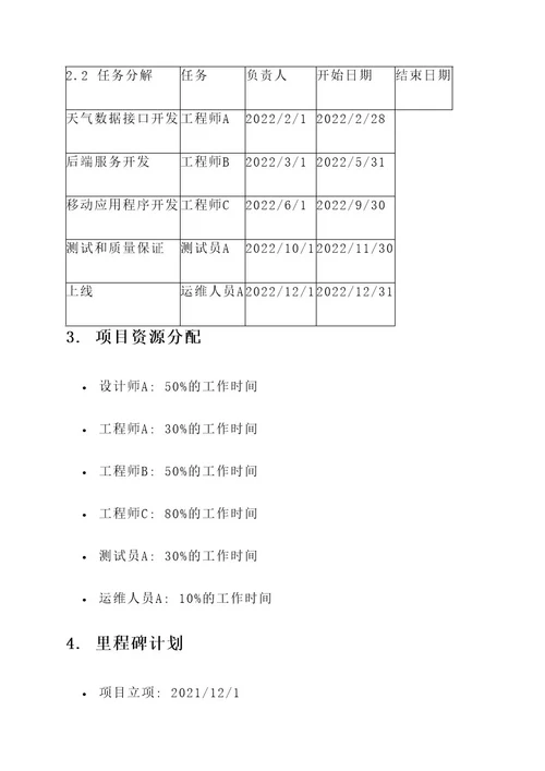 研发项目管理排期计划方案