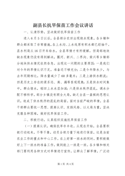 副县长抗旱保苗工作会议讲话.docx