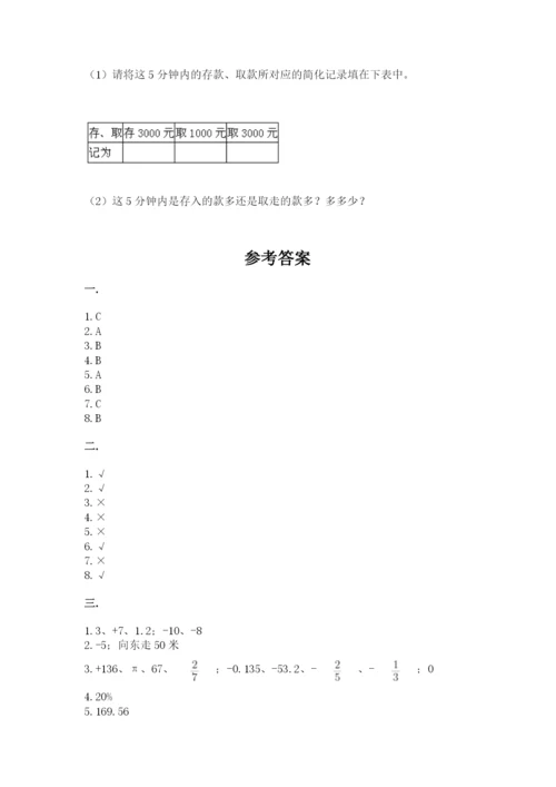小学六年级数学摸底考试题附答案（轻巧夺冠）.docx