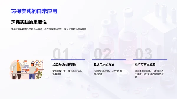 环保科学实验课PPT模板