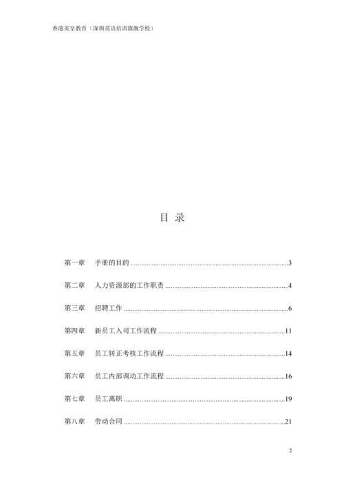 《工作手册》人力资源管理手册.docx