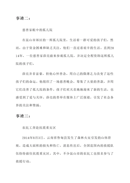 2014感动昆山人物事迹