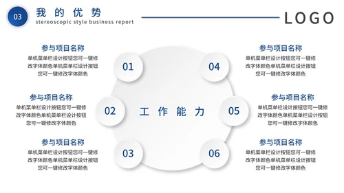 蓝色大气微粒体岗位竞聘个人介绍PPT模板
