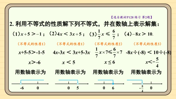 11.1.2 不等式的性质 第2课时 用不等式的性质解不等式 课件（共20张PPT）2024-202