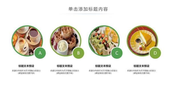 美食甜点下午茶烘培蛋糕动态PPT模板