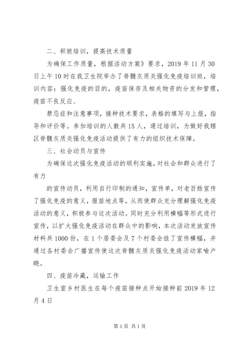 XX年脊灰疫苗强化免疫及麻疹疫苗查漏补种工作总结.docx