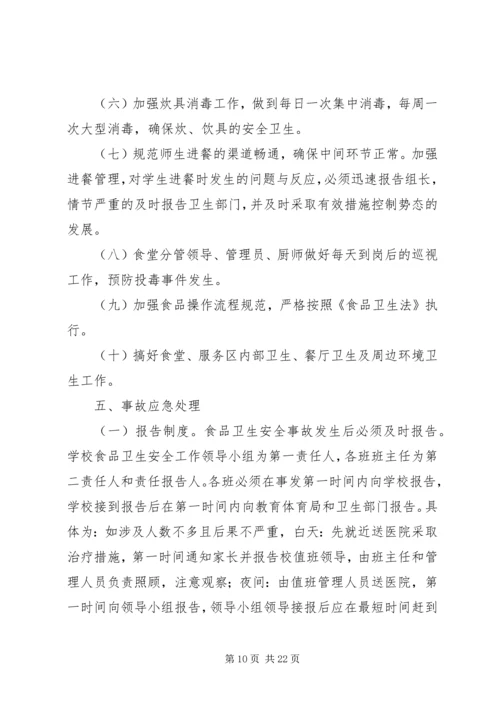 花溪村食品卫生安全应急预案.docx