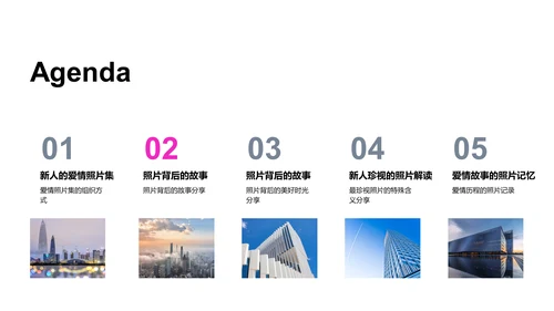 爱情历程展示PPT模板