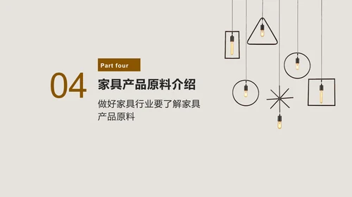 家居家具品质知识培训通用PPT模板