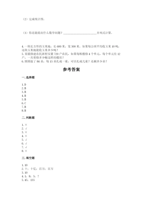 人教版四年级上册数学期末测试卷（必刷）.docx