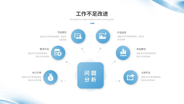 蓝色简约渐变风微粒体转正述职报告工作总结工作汇报ppt模板