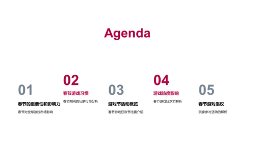 春节游戏营销报告PPT模板