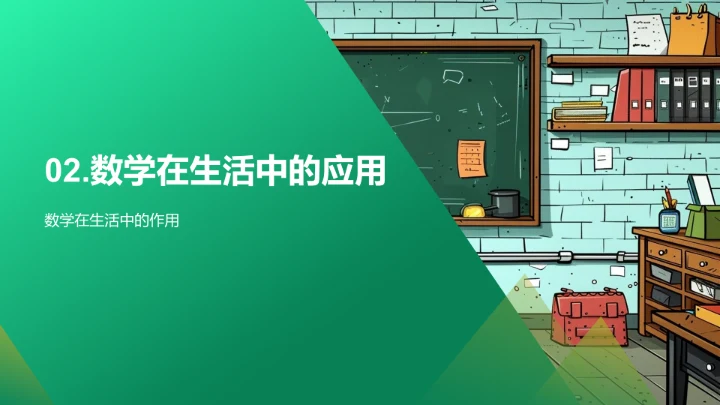 生活中的数学PPT模板