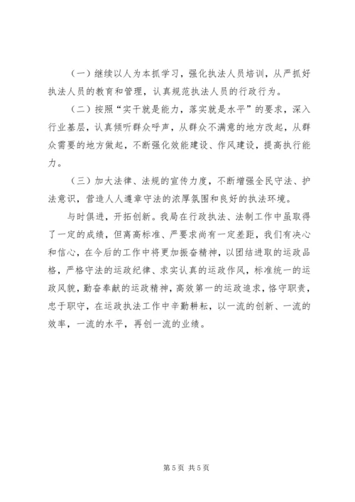 交管所行政执法工作总结.docx