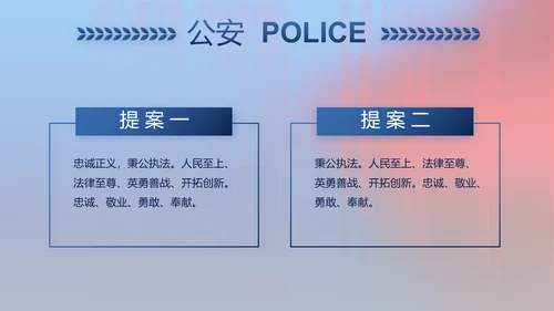 公安警察年终工作总结新年计划PPT