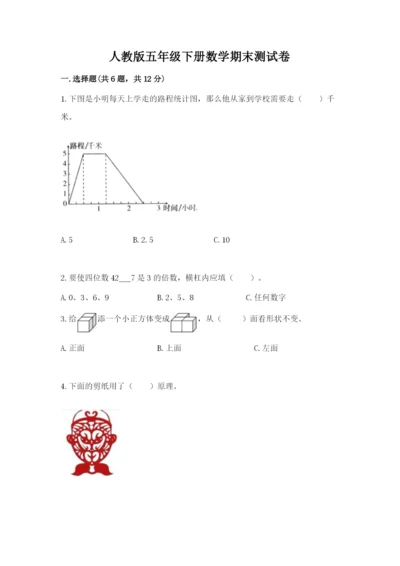 人教版五年级下册数学期末测试卷精品（易错题）.docx