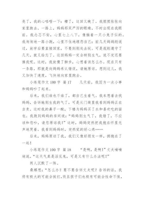 小练笔作文100字.docx