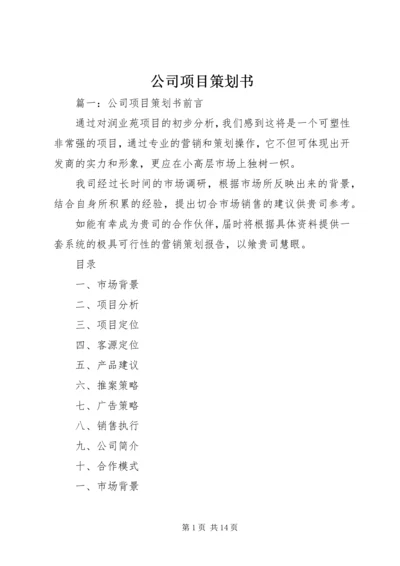 公司项目策划书.docx