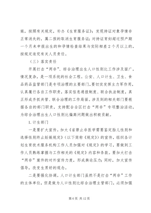 人口性别比综合治理工作意见.docx