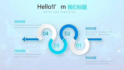 蓝色互联网项目商业计划书商务风通用PPT动态模板