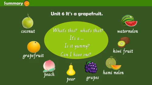 Unit6 It is grapefruit.lesson 31-32课件（共19张PPT，内嵌音视