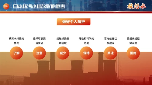 曰本福岛核污水排海专题科普通用PPT模板