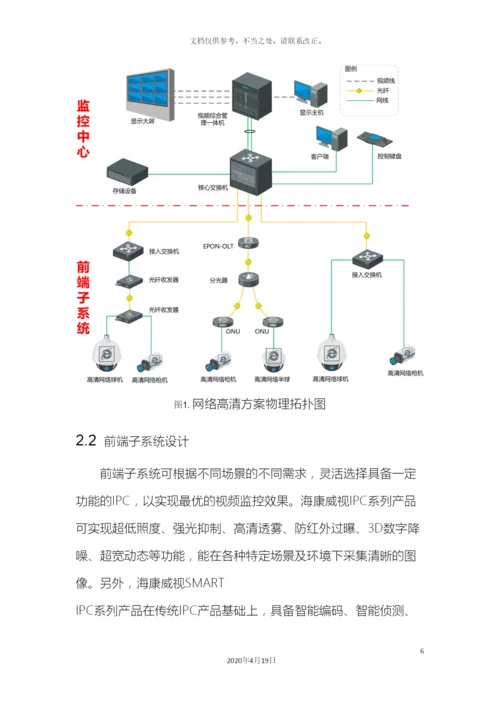 网络高清视频监控系统解决方案.docx