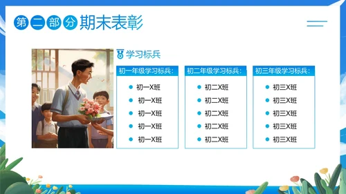 寒假散学典礼PPT模板寒假安全