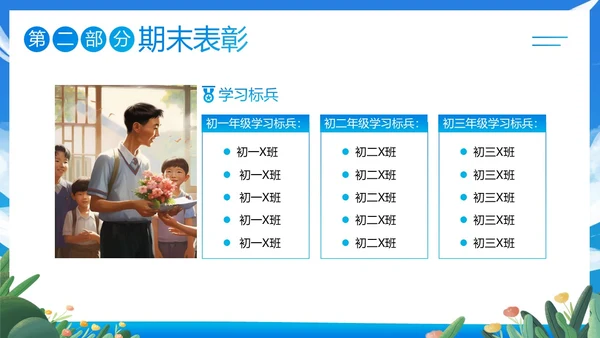 寒假散学典礼PPT模板寒假安全