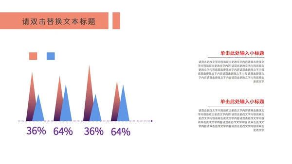 红色渐变简约风线条数据报告PPT模板