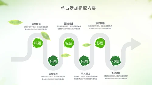 绿色低碳环保绿色出行环保公益PPT模板